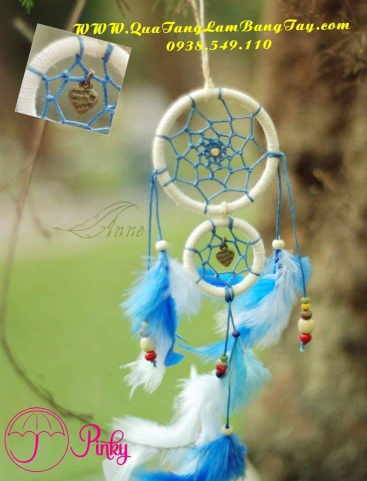 bộ nguyên liệu làm dreamcatcher thiên thanh